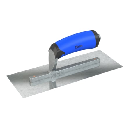 Steel City Trowels By Bon Finish Trowel, Square, Razor Stainless, 10.5 X 4, Comfort Grip 67-300